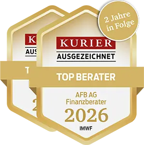 Kurier Gütesiegel AFB AG - 2 Jahre in Folge Topberater